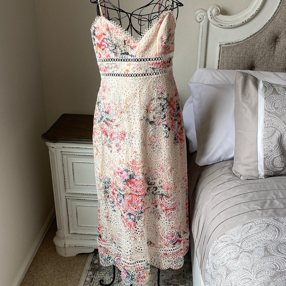 Zimmermann Dresses & Skirts - Zimmermann Cotton Maxi Dress Laelia Diamond Flutter with Meadow Floral Print